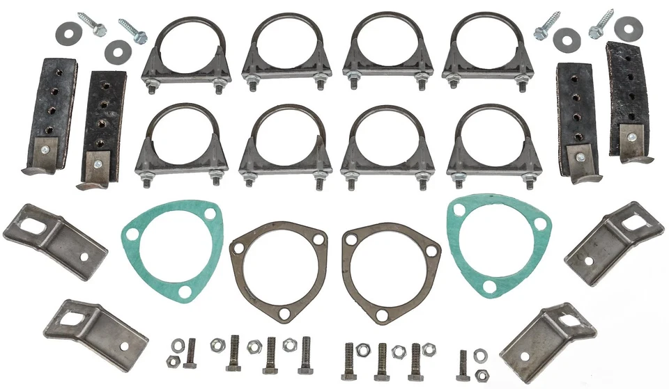 Kit de escape doble 2-1/2" JEGS 30553 cabezal trasero Foto 4 de 4