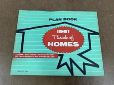 Vintage HOME PLANS BOOK Parade of Homes Mid Century Modern ranch house blueprint