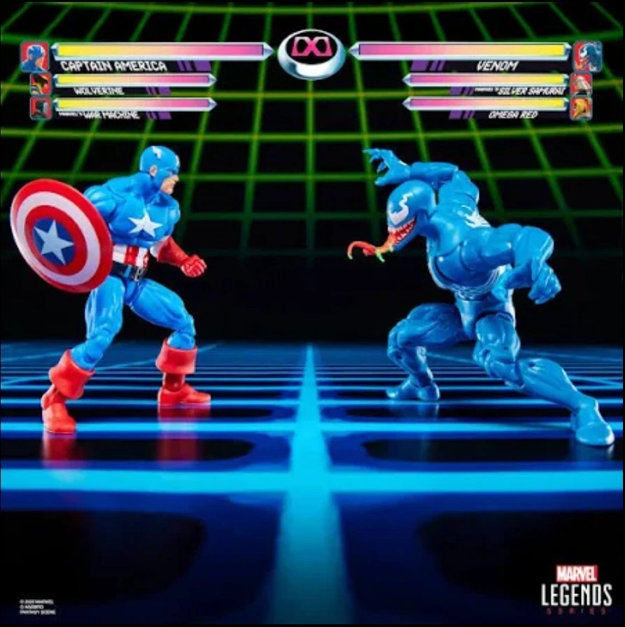 漫威传奇系列 Gamerverse 美国队长 vs. Venom 6 英寸动作玩偶 — 第 2/4 张图片