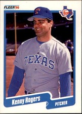 Kenny Rogers 1990 Fleer Rookie Card #311. rookie card picture