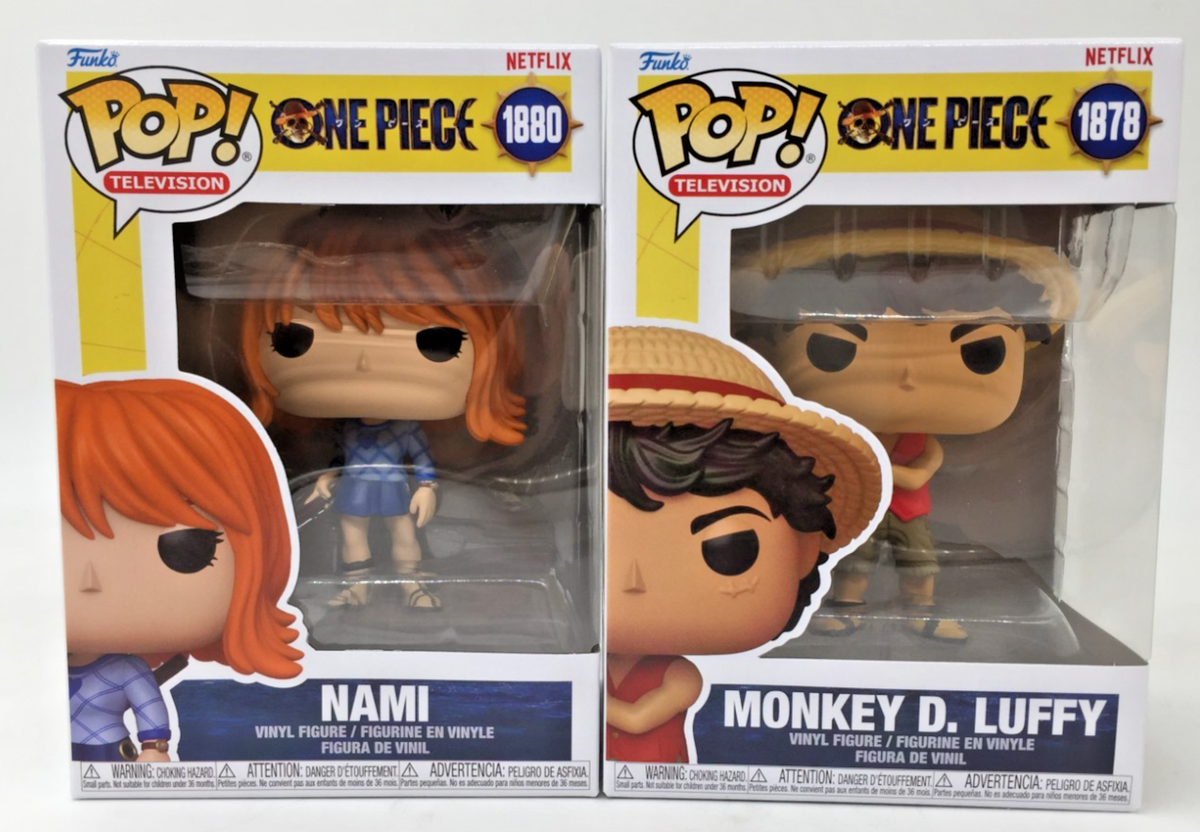 Funko Pop! Netflix One Piece Monkey D. Luffy #1878 Nami #1880 Set