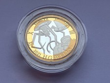 2021 SILVER PROOF H.G.WELLS TWO 2 POUND COIN