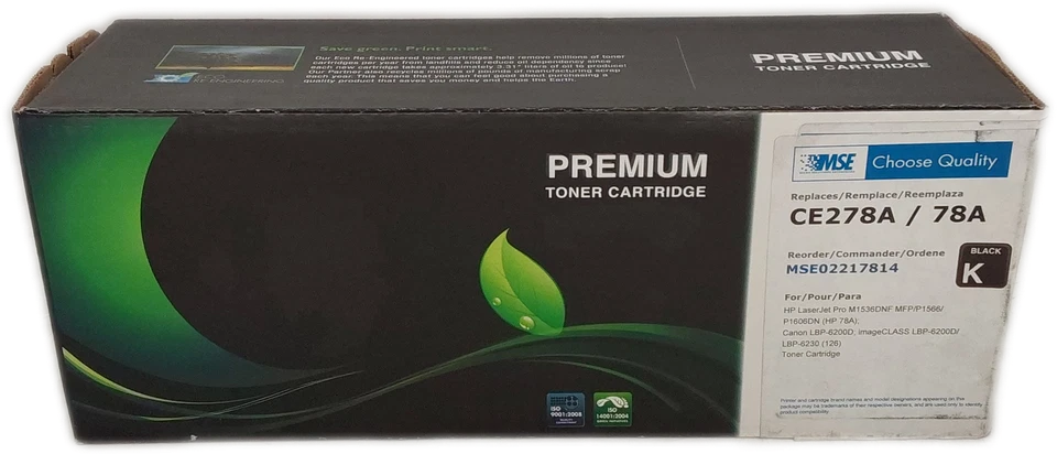 Compatible CE278A 78A Black Toner Cartridge for HP Canon Laser  - Image 2 of 4