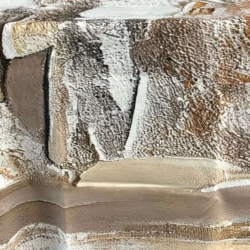 East Urban Home Abstract Dessert Textured Shower Curtain 70x93 Beige Tan NWOT - Image 3 of 4