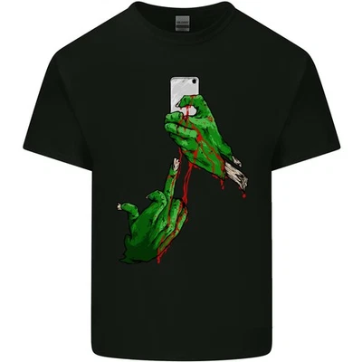 Zombie Selfie Drôle Halloween Horreur Hommes T-Shirt En Coton Léger - Photo 1/3