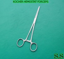 KOCHER HEMOSTAT FORCEPS 8" STRAIGHT SURGICAL INSTRUMENTS