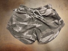ATHLETA GIRL ALL PLAY BLACK CAMO 3" SHORTS SIZE XS/ 6 EUC
