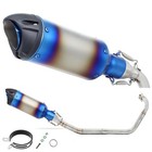 Yamaha MT125 Full Exhaust System BLUE GP Silencer 2020-2024