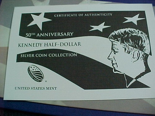 2014 50 aniversario Kennedy medio dólar plata juego de 4 monedas - Imagen 3 de 4