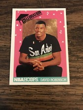 David Robinson, San Antonio Spurs, 1991 NBA Hoops Celebration   Graduation #327
