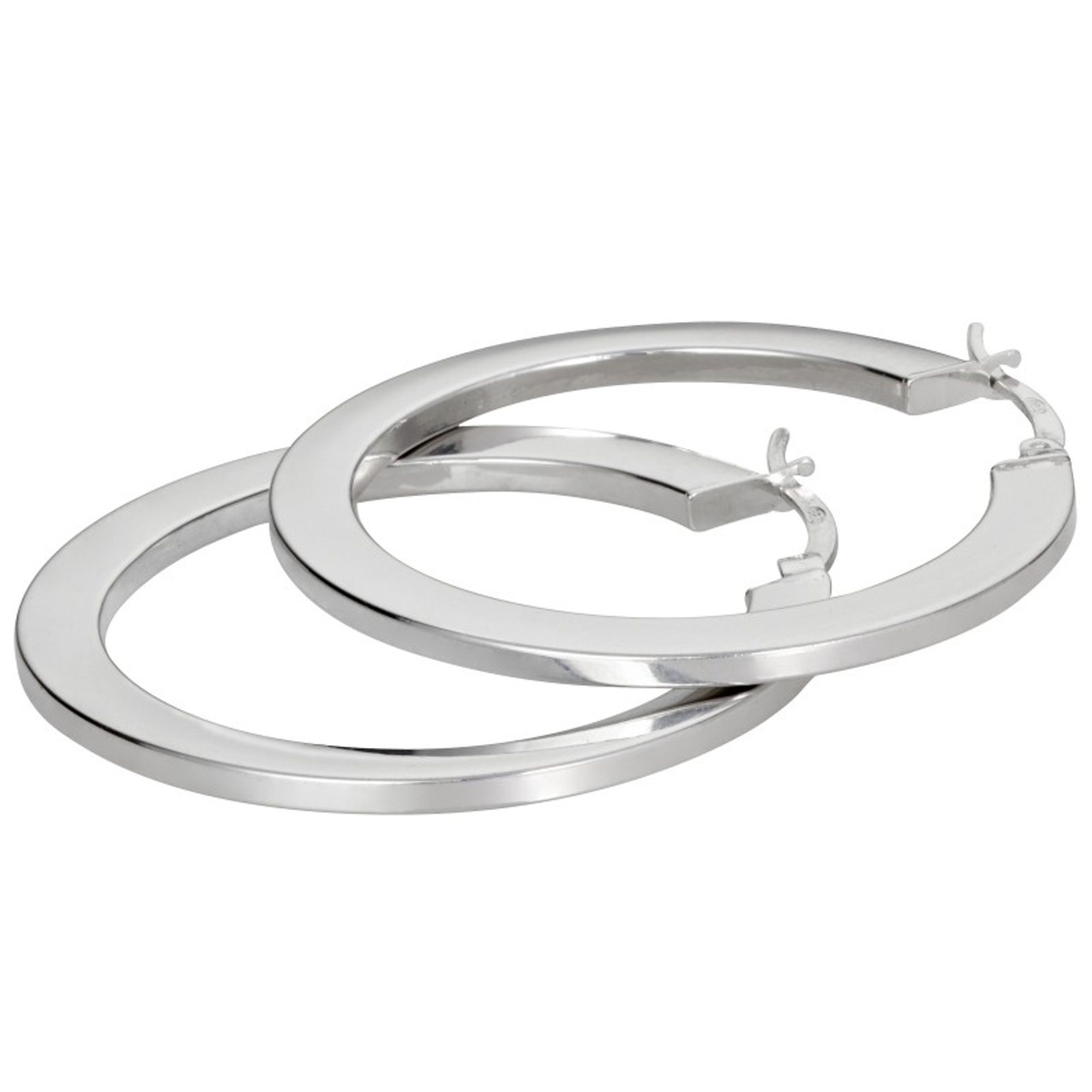 Базовый серебряный браслет Damen Ohrringe SCR29 из креолина стерлингового серебра-Silber 925 7790₽