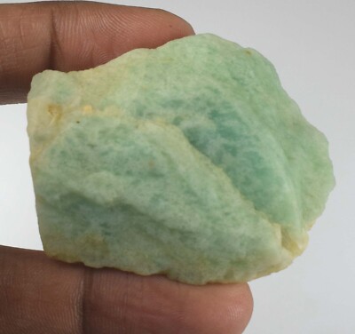 African Green Amazonite 220.05 Ct Natural Untreated Gemstone Rough Free Shipping