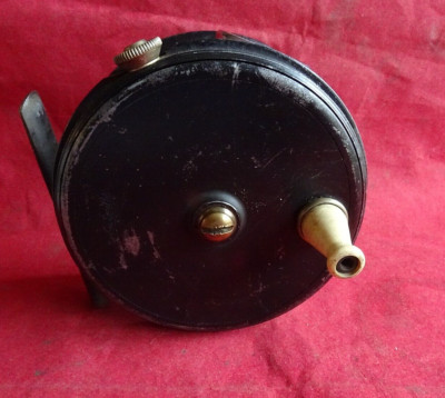 EINE GUTE VINTAGE 3 3/4'' OGDON SMITH MUSTER 10B PERFEKTES MUSTER LACHSFLIEGENROLLE