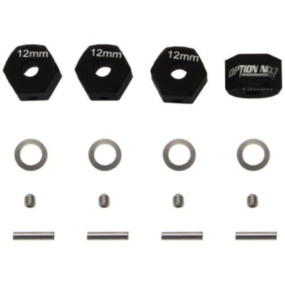 Alu Wheels Rims Hub 12mm HEX Adapter For TAMIYA CC-01 / TT-02B / TT-02/CR01/GF01