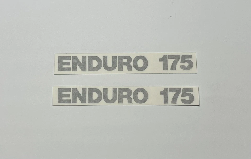 1978 Yamaha DT175 enduro Side Panel Decals BLACK COLOR, OEM SPECS, NOS STYLE - Image 1 of 1