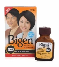 Bigen Powder Hair color N20 Black Brown (6 Gm )