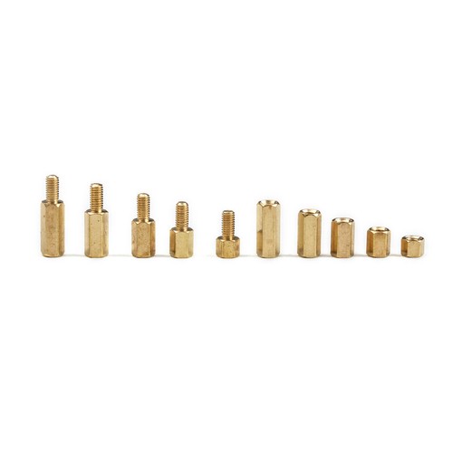 300Pcs M3 Brass Copper Pillar Stand Off Hex Column Spacer Threaded Screw Nut - Picture 9 of 23