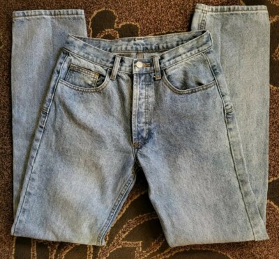 Shanghai Women Light Blue Wash Button Fly Straight Pocket Denim  Jeans S