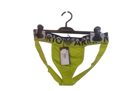Emporio Armani Men's Megalogo Jockstrap - Lime - Large