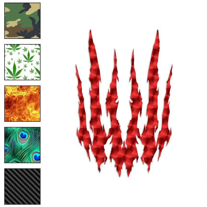 STICKER*PIMP Claw Rip Tribal, Vinyl Decal Sticker, 40 Patterns & 3 Sizes, #171