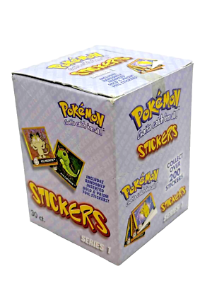 #ad 1999 Pokémon ArtBox Stickers Series 1 Display Box Not Sealed Minor Damage $68.99