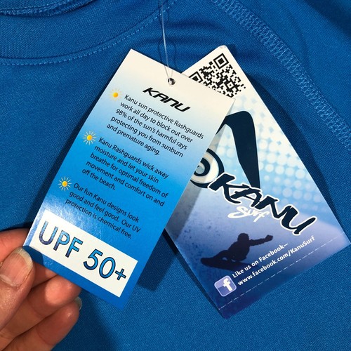 Kanu Swim Shirt Kids Unisex 4T Blue UPF 50+ Sun Protective Rashguard Top NEW NWT - Picture 7 of 8