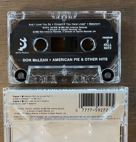 Don McLean – American Pie & Other Hits - EMI America – 4XLL-9272 - 1985 - Picture 2 of 3