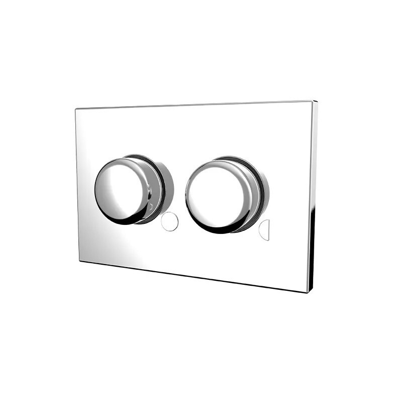 Thomas Dudley Pearl Palm Dual Flush Plate 324762 - Chrome Finish