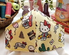 Hello Kitty Face Mask Adult / Kids Cotton Fabric Washable racbrez