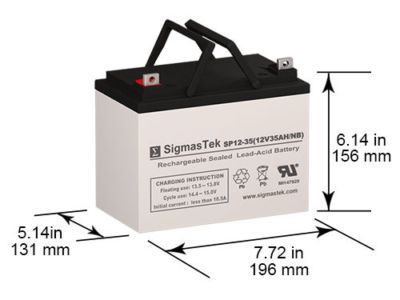 Neata NT12-35 NB Terminal Replacement 12V 35AH NB SLA
