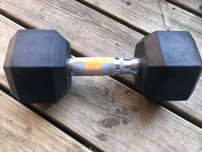 CAP Barbell Coated Hex Dumbbell, Single 25lbs 702556171691|
