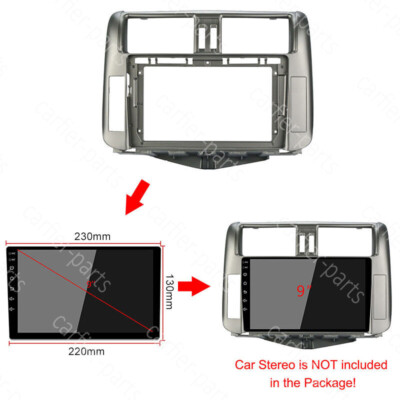 9 inch Car Radio Fascia Panel for TOYOTA Prado 2010-2013 stereo