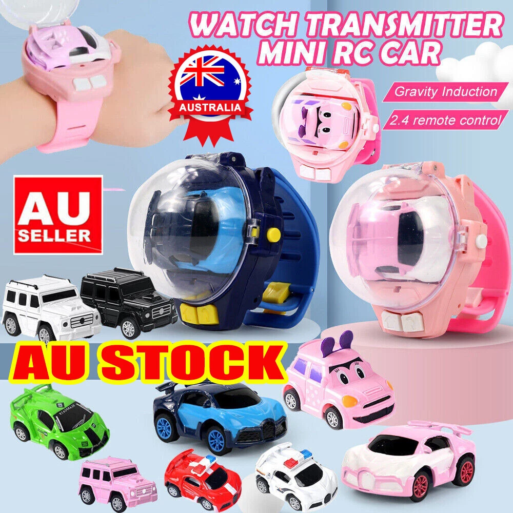 Watch RC Car Toy RC Mini Remote Control Car Watch Accompany with