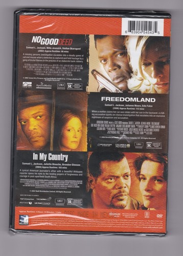 Samuel L. Jackson Triple Feature DVD New w/ unsealed bottom & small tear on back - Picture 2 of 2