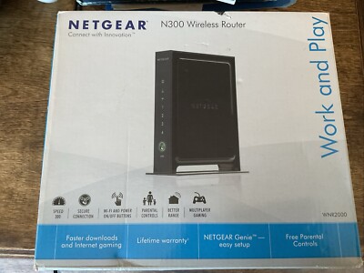 Netgear N300 300 Mbps 4-Port 10/100 Wireless N Router (WNR2000)