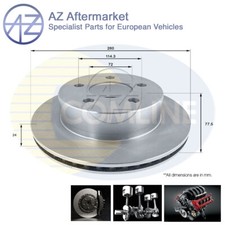 Compatibile con Jeep Wrangler 1997-2007 2.5 4.0 AZ disco freno anteriore #1 5016434AA