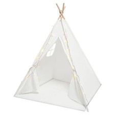Kids Play Tent Teepee Tent for 1-3 Years Old Toddler Tent with Mat  Lights