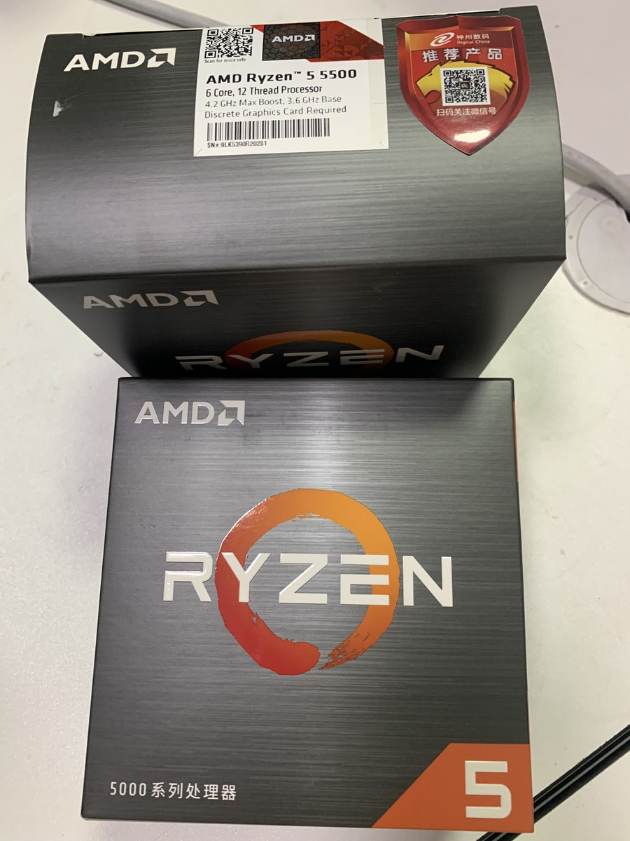 AMD Ryzen 5 5500 R5 Socket AM4 Zen 3 Processor with Wraith Stealth CPU  Cooler