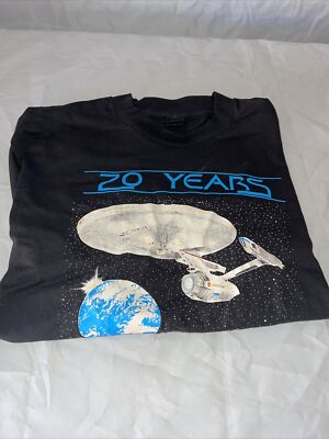 Men's Vintage Screen Stars Star Trek 20 Year Anniversary 80' T