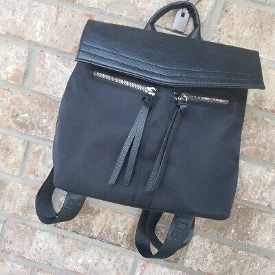 BOTKIER NY Trigger Nylon & Faux Leather BLACK MINI BACKPACK BAG (10x10x4) | eBay BOTKIER NY Trigger Nylon & Faux Leather BLACK MINI BACKPACK BAG (10x10x4) | eBay