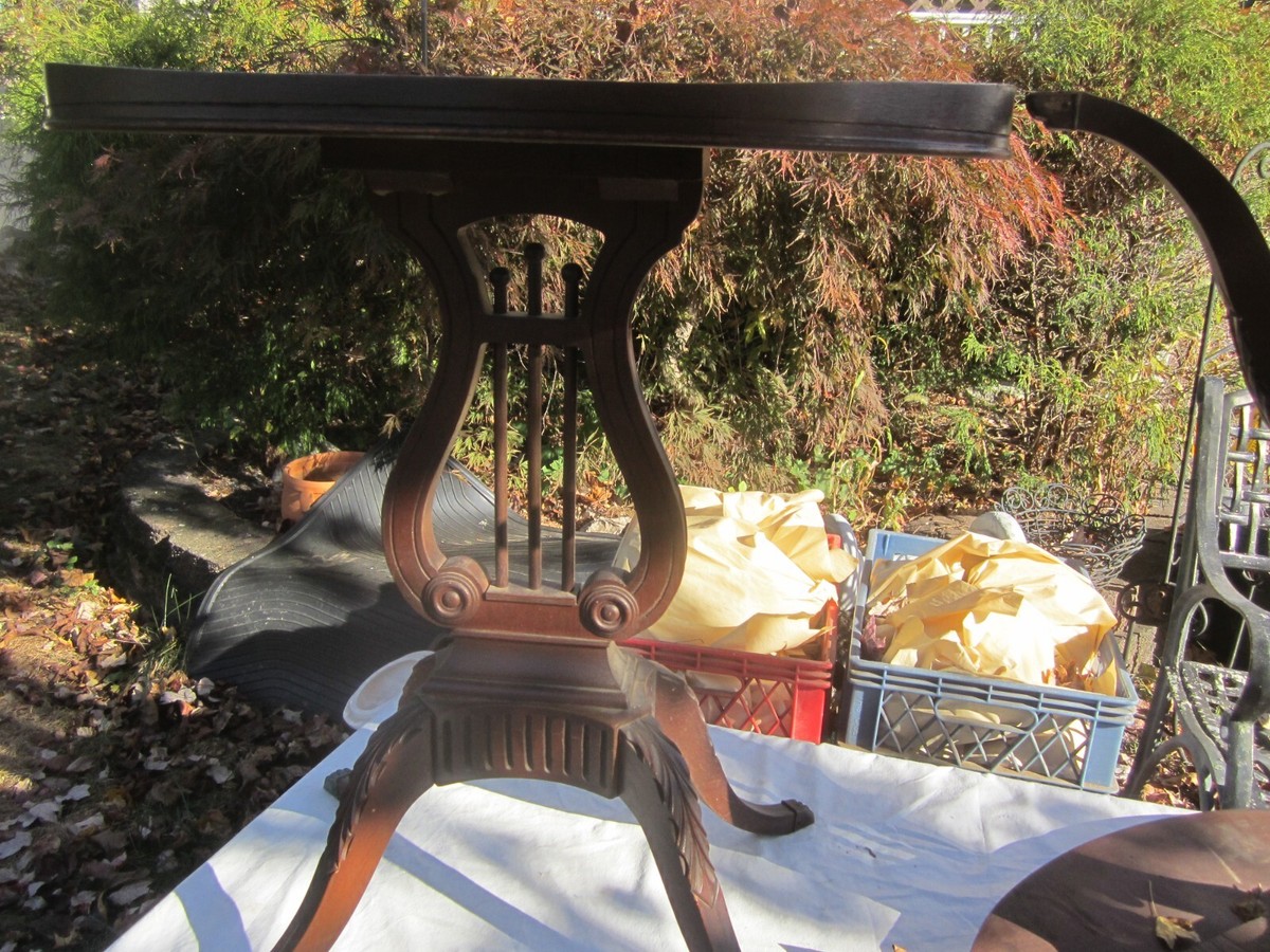 VTG 1900 MERSMAN LYRE HARP TABLES, #6651, MAHOGANY | eBay