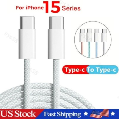 For iPhone 15 Pro Max 15 USB-C to USB-C Cable Fast Charger