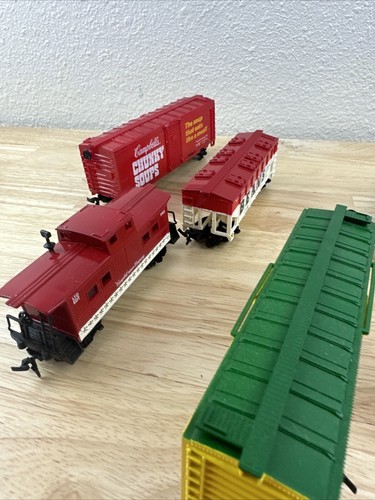 LIFE-LIKE HO Campbell Soup Promotional 7 Car Diesel Freight Train Box Cars - Picture 12 of 15