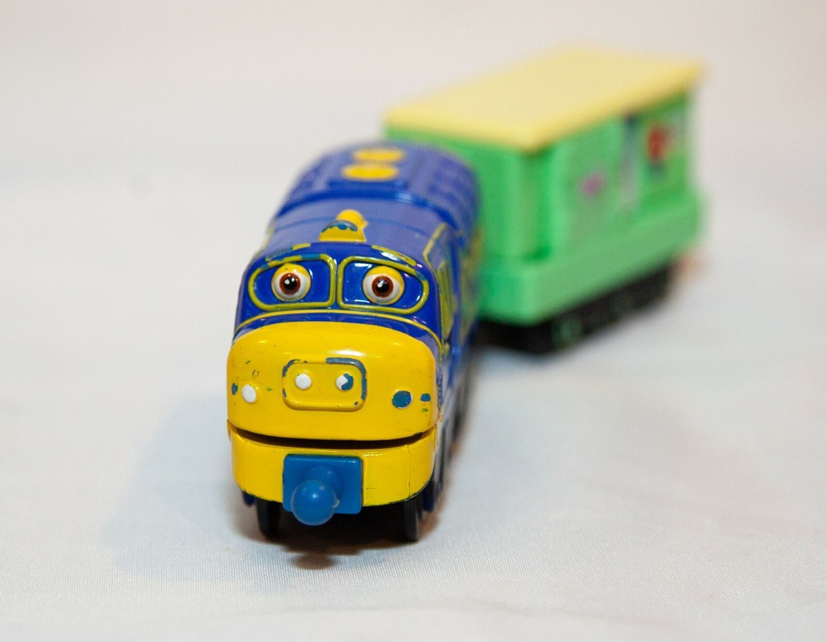 Chuggington Brewster Train Diecast Blue Yellow 2010 & Tender