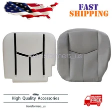 For 2003 2004 2005 2006 Chevy Suburban Driver Bottom Seat Cover + Foam Cushion
