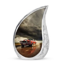 Red Car Mini Urn - Keepsake Urns For Human Ashes Adult Male - Urn For Ashes