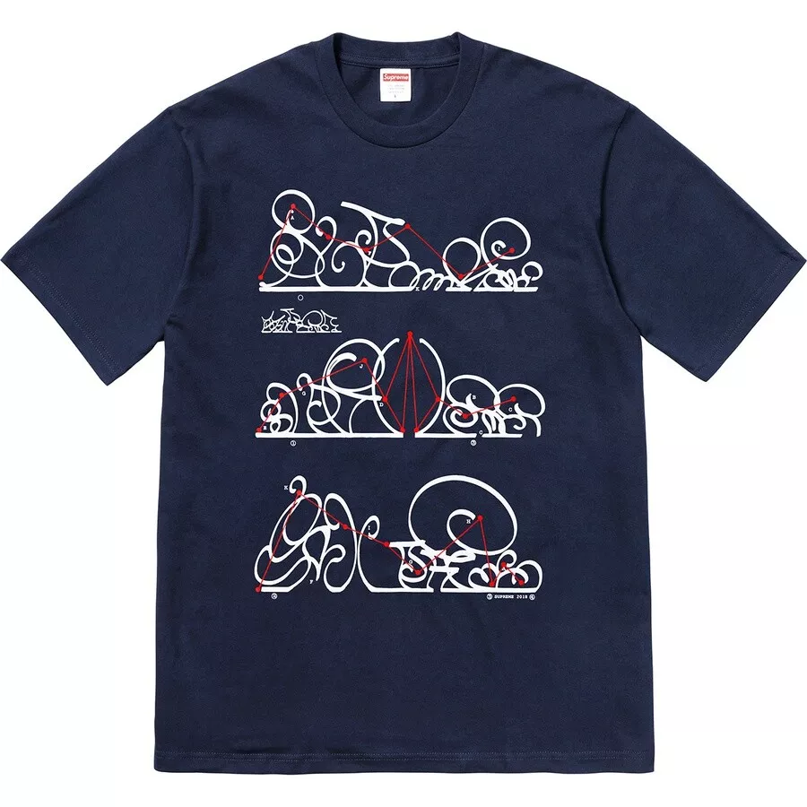 Tee shirt Supreme System noir marine F/W 18