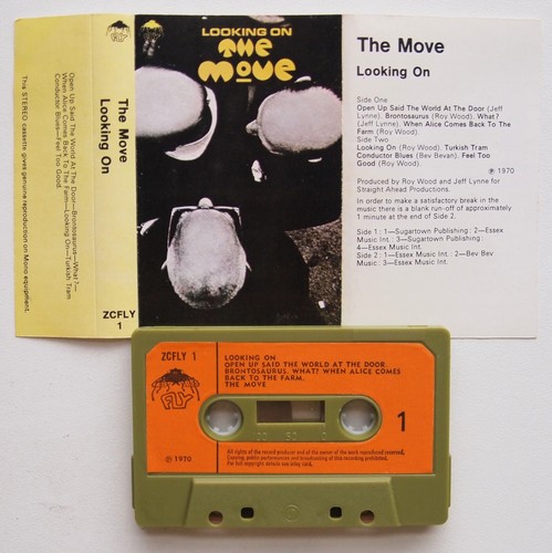 THE MOVE - LOOKING ON (FLY ZCFLY1) 1970 UK CASSETTE TAPE ELO JEFF LYNNE ROY WOOD - Picture 2 of 5