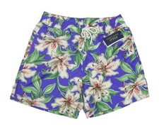 Polo Ralph Lauren Men's Multicolor Hibiscus Floral Traveler 5.5" Swim Trunks