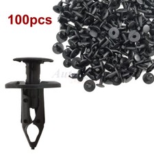 100pc Clips for 8mm Hole Plastic Rivets Retainer Fender Bumper Push Pin Fastener
